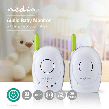Itkuhälytin Nedis 2,4GHz BAMO110AUWT - Kodin pienkoneet - 178220 - 2