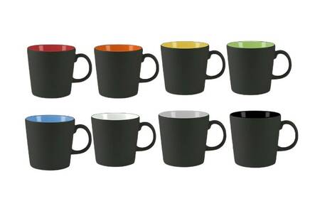 Kahvimuki 25cl FORZA matta musta - Painetut muut tuotteet - 155960 - 1