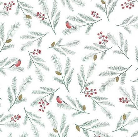 Lahjapaperi 70cm/5m Havut ja marjat - Lahjapaperit - 171230 - 1