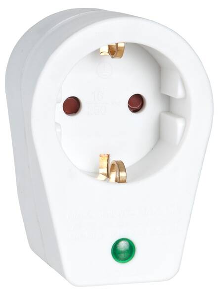 Ylijännitesuoja 16a 250v -vain maad. pistorasiaan - Varalamput ja loisteputket - 134620 - 1