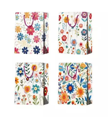 Lahjakassi 18x23/10cm Kukat - Lahjakassit - 183260 - 1