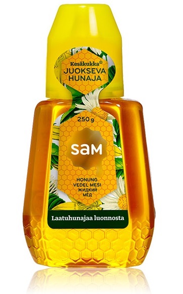 Hunaja juokseva 250g SAM Kesäkukka - Sokerit ja muut makeutusaineet - 133960 - 1