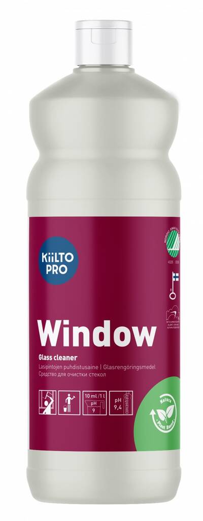 Ikkunanpuhdistusaine 1L KIILTO Window - Lasi ja peili - 152690 - 1