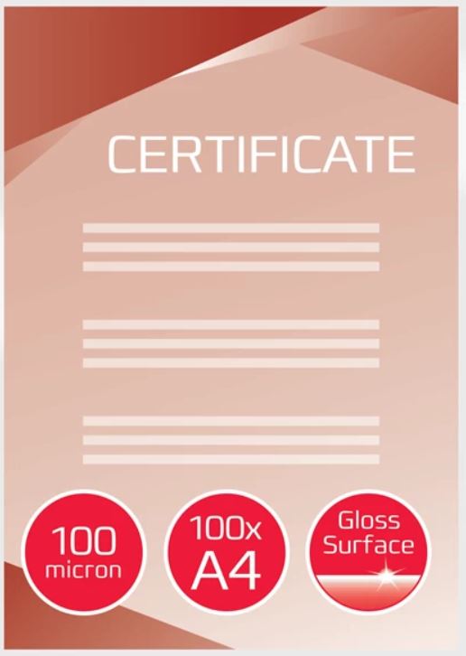 Laminointitasku A4 100mic DAHLE - Laminointitaskut A4 - 150400 - 1