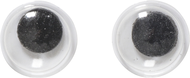 Liikkuvat silmät 7mm - Askartelutarvikkeet - 137410 - 1