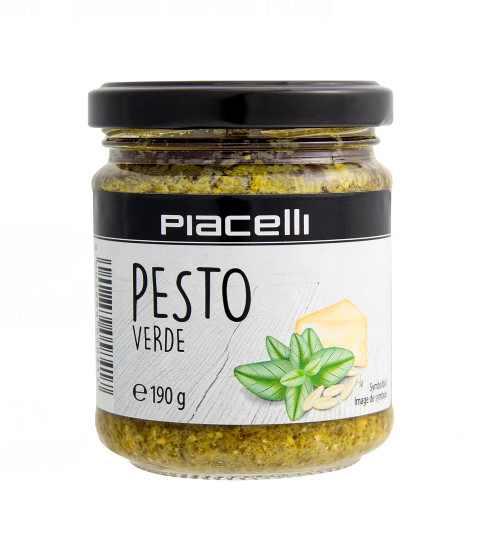 Pestokastike vihreä 190g PIACELLI - Mausteet ja maustaminen - 156840 - 1
