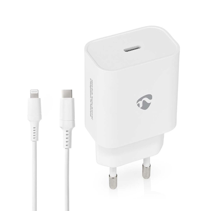 Seinälaturi 20W USB-C + kaapeli NEDIS - Puhelintarvikkeet - 174050 - 1