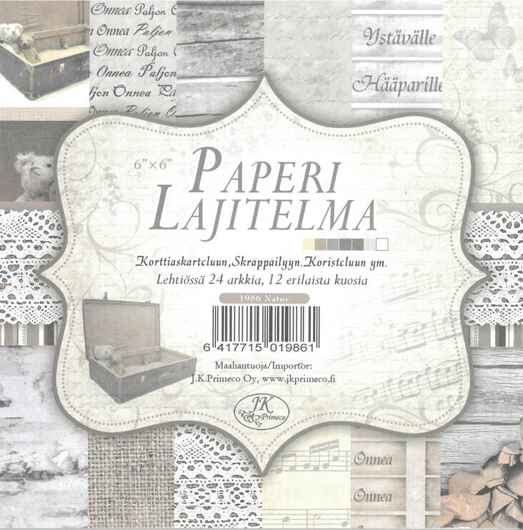 Skräppäyslehtiö Natur 6x6 - Askartelutarvikkeet - 136190 - 1