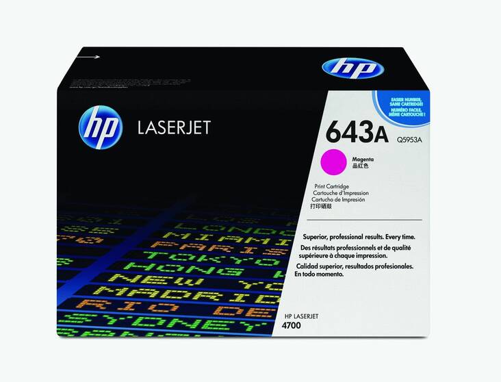Värikasetti HP 643A Q5953A laser - HP laservärikasetit ja rummut - 112940 - 1