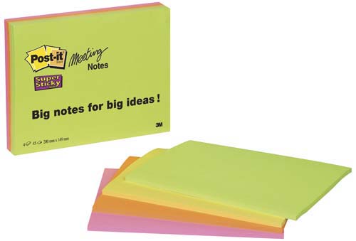 Viestilappu A5 Meeting Notes POST IT - Viestilaput ja telineet - 115910 - 1