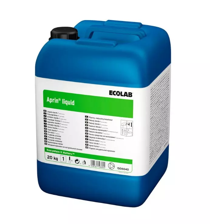 Tärkkiaine 20kg ECOLAB Aprin Liquid - Tekstiilien puhdistus ja huolto - 182330 - 1