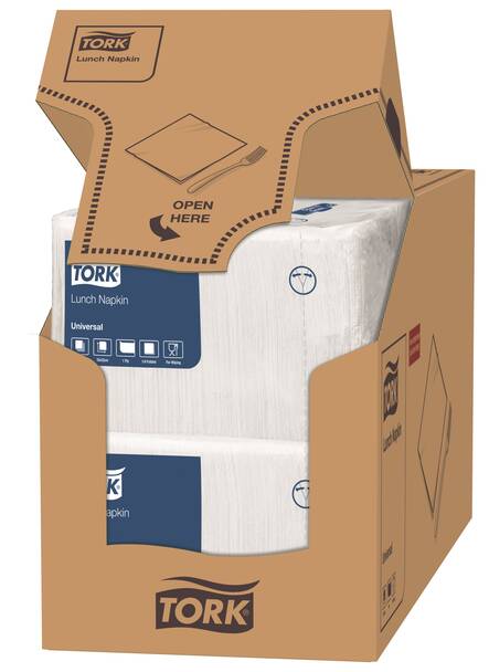 Lautasliina 33x33cm TORK Lunch 1/4 - Servietit ja lautasliinat - 159081 - 2