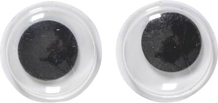 Liikkuvat silmät 12mm - Askartelutarvikkeet - 137411 - 1