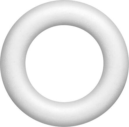 Styroxrengas 20cm halkaisija - Askartelutarvikkeet - 140821 - 1