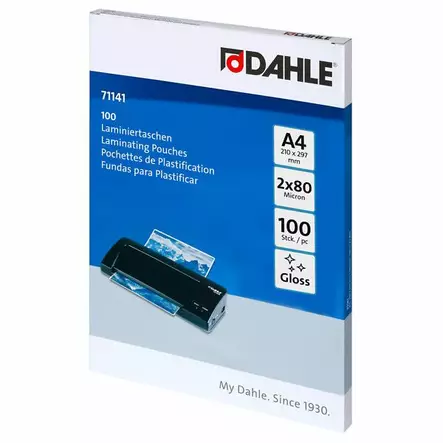 Laminointitasku A4 80mic DAHLE - Laminointitaskut A4 - 150401 - 1