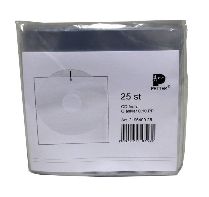 CD-tasku 25kpl/pkk - CD- ja DVD levyjen säilytys - 109031 - 1