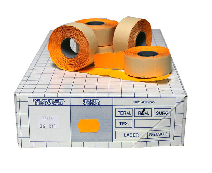 Hinnoittelukoneen etiketti BLITZ 26x16 - Hinnoittelukoneen nauhat ja väritelat - 126351 - 1