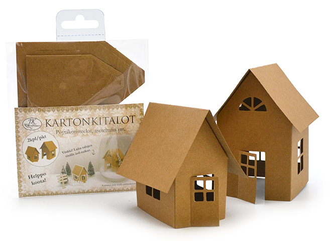 Kartonkitalo 2kpl/pkt - Askartelutarvikkeet/kartongit - 159371 - 1