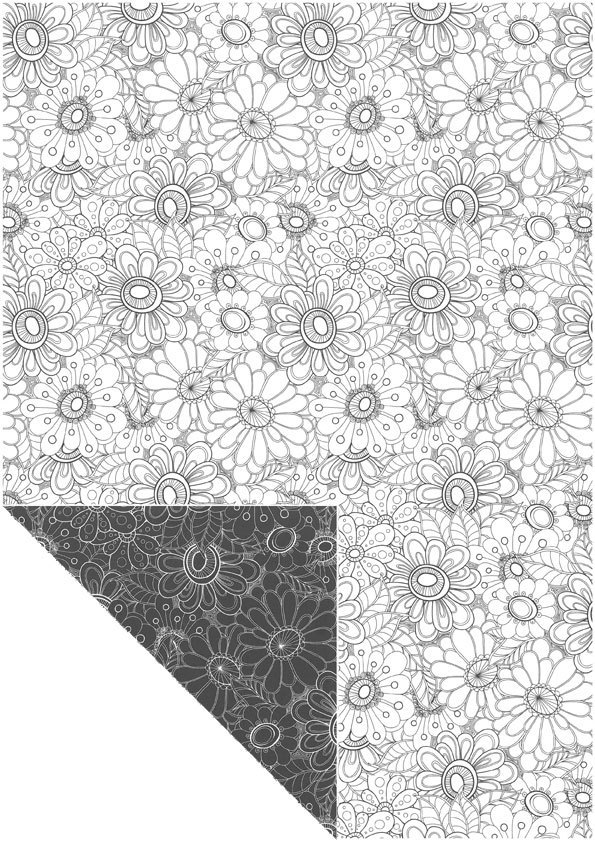 Kuviokartonki kukat a4/5 - Askartelutarvikkeet/kartongit - 148661 - 1