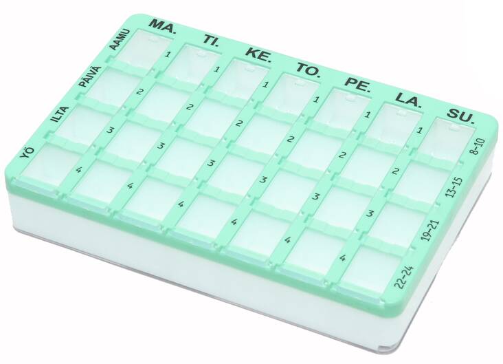 Lääkeannostelija 1 viikko - Lääkelasit, maustepikarit - 143231 - 1