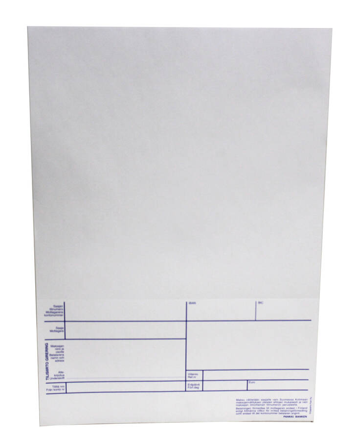 Laskutilisiirto laserarkki A4 painettu - Lomakkeet - 100151 - 2
