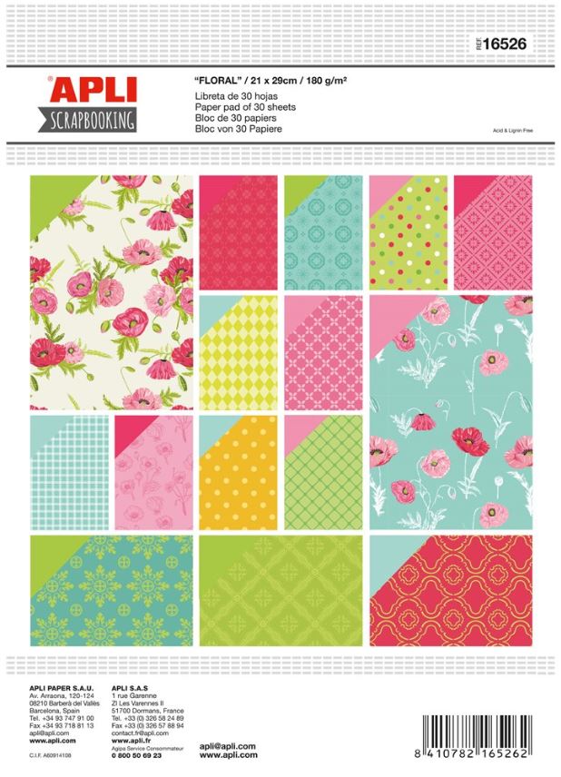 Skräppäyslehtiö A4/30 180g APLI - Askartelutarvikkeet - 157961 - 1