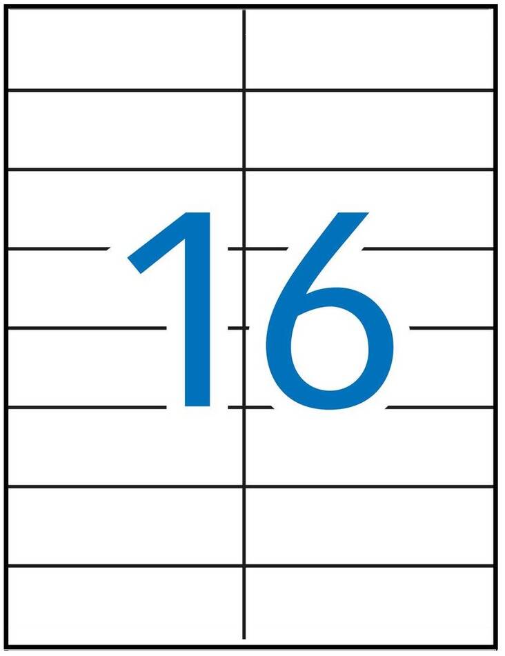 Tulostustarra 105x37 MULTI3 16-jak - Tulostus- ja kopiotarrat - 112311 - 1