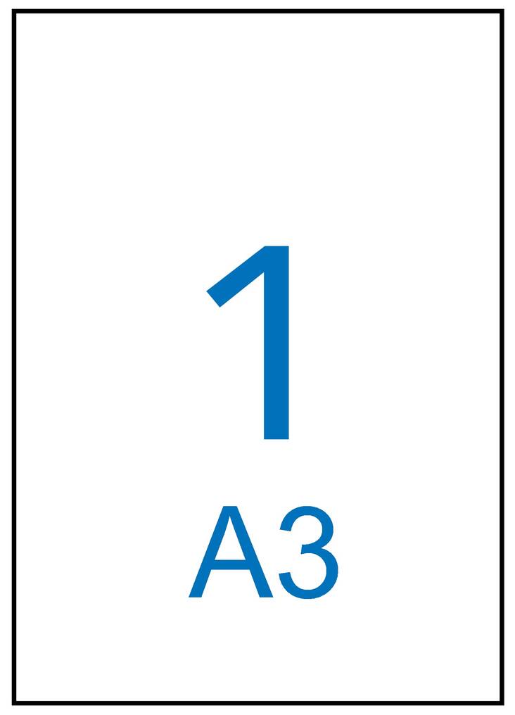 Tulostustarra A3 297x420 APLI 1-jak - Tulostus- ja kopiotarrat - 130451 - 1