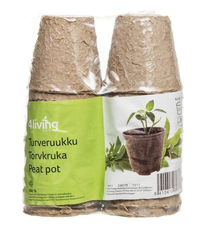 Turveruukku 26kpl pyöreä - Puutarhatarvikkeet - 158121 - 1