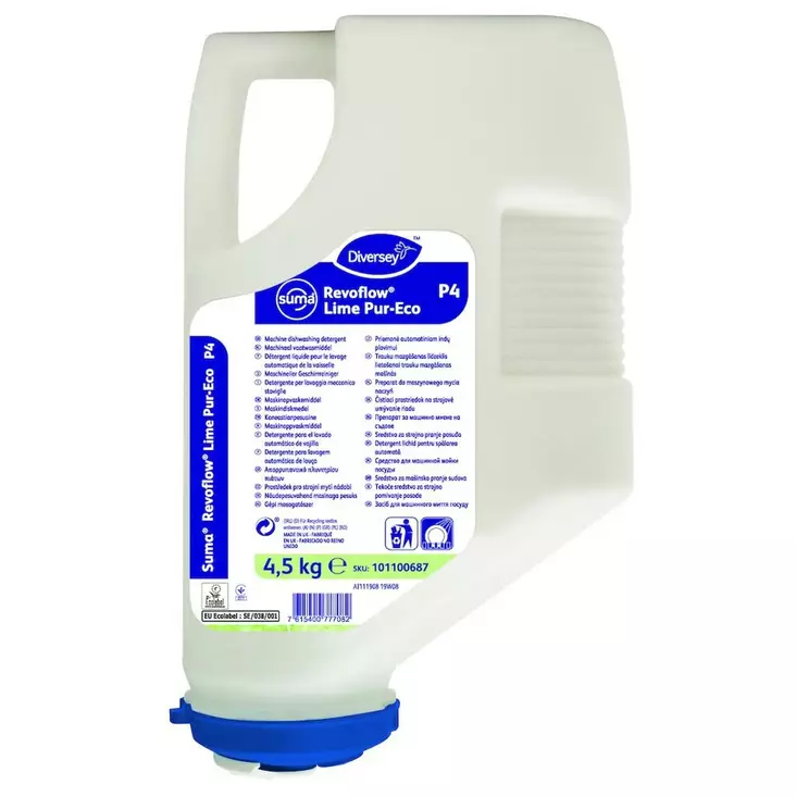 Konetiskiaine 4,5kg SUMA Revoflow Lime - Astianpesuaineet ja keittiön puhtaus - 184131 - 1