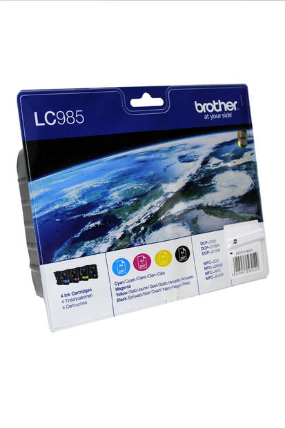 BROTHER LC985 mustesuihku 4 väriä - Mustesuihkuvärit Brother - 124592 - 1