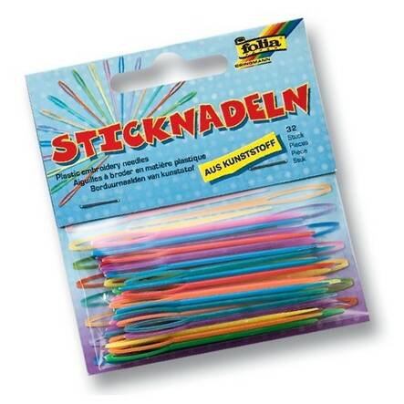 Muovineula FOLIA 6,5cmx1,8mm - Askartelutarvikkeet - 160162 - 2