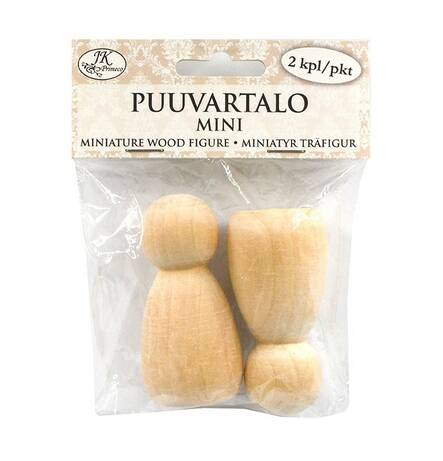 Puuvartalo 7cm 2kpl/pkt - Askartelutarvikkeet - 176192 - 1