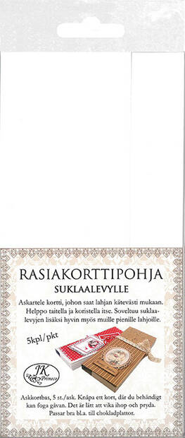 Rasiakorttipohja ISO 5kpl - Askartelutarvikkeet - 153462 - 1