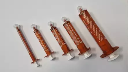 Oraaliruisku 1ml amber oranssi - Ruiskut ja neulat - 187282 - 1