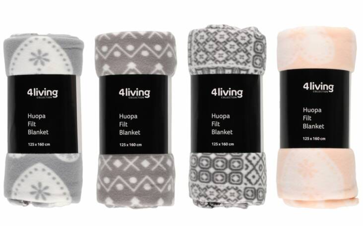 Fleecehuopa 125x160cm - Kodintekstiilit - 135182 - 2