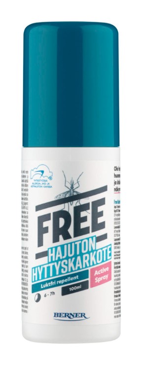 Hyttyskarkote 100ml FREE Active Spray - Puutarhatarvikkeet - 174172 - 1