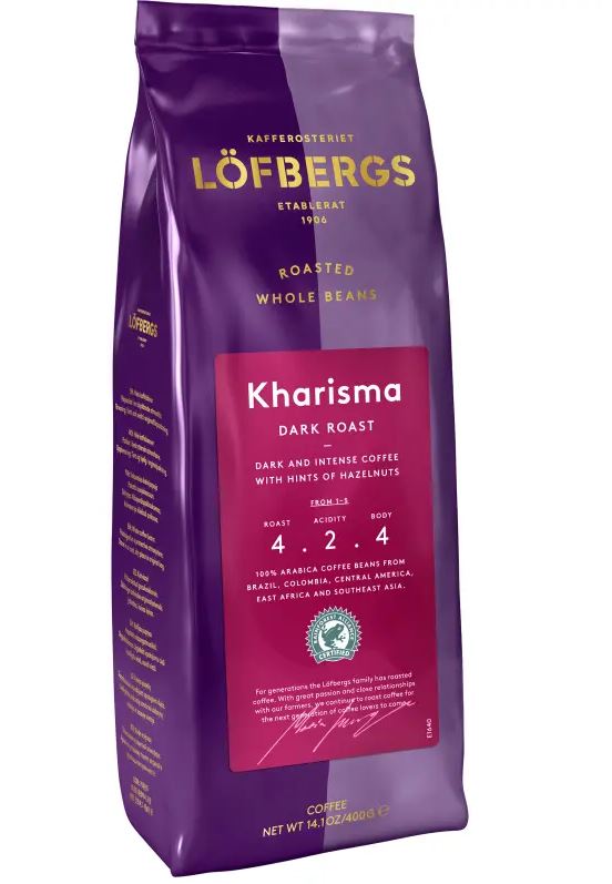 Kahvipapu 400g LÖFBERGS Kharisma - Kahvit, teet ja kaakaot - 158682 - 1