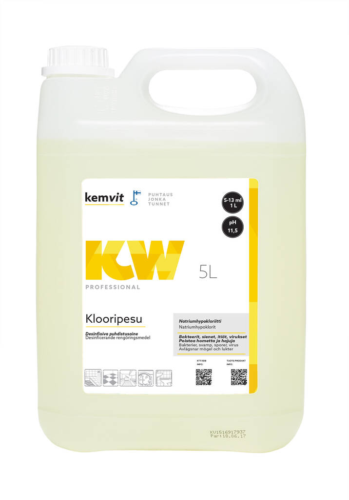 Klooripesu 5L KW - Desinfioivat aineet - 127122 - 1