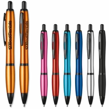 Kuulakynä HAWAI METALLIC painatuksella - Painetut kynät - 155892 - 1