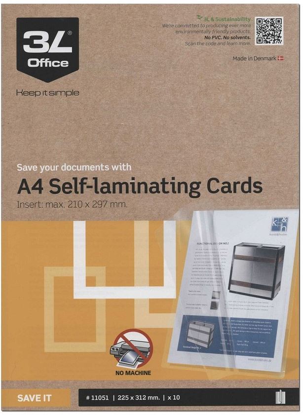 Laminointitasku kylmä A4 3L - Laminointitaskut - 127172 - 1