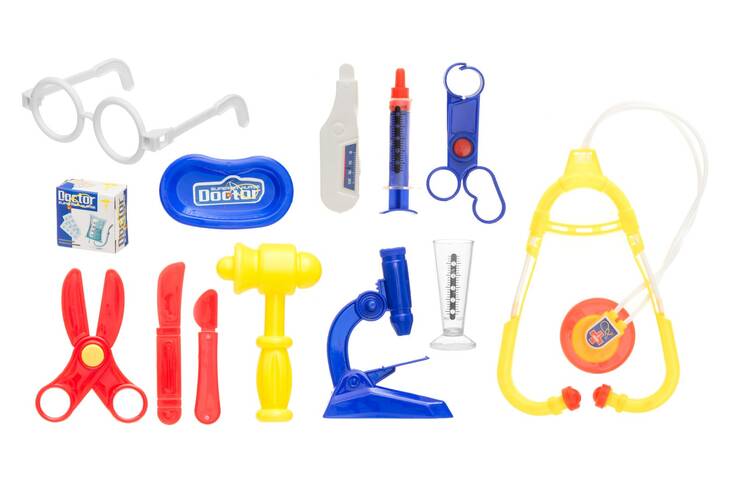 Lasten lääkärinlaukku 14 osaa - Lelut - 153722 - 1