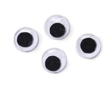 Liikkuvat silmät 7mm - Askartelutarvikkeet - 160172 - 1