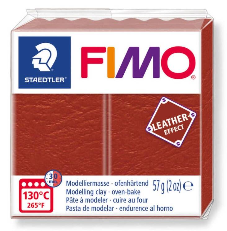 Muovailuvaha nahkaefekti FIMO 57g - Askartelutarvikkeet - 159862 - 1