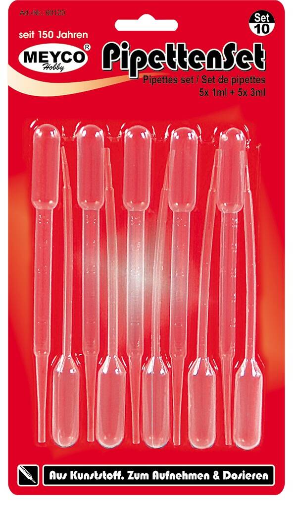 Pipettisetti MEYCO 10kpl/pkt - Askartelutarvikkeet - 160252 - 1