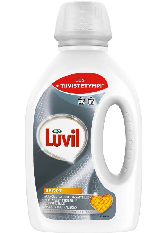 Pyykinpesuneste 920ml BIO LUVIL Sport - Tekstiilien puhdistus ja huolto - 157512 - 1