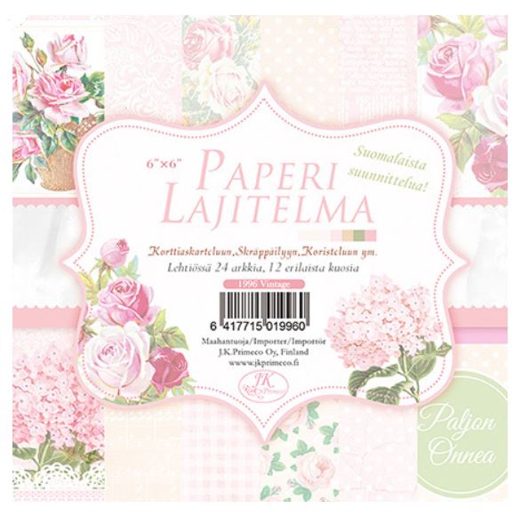 Skräppäyslehtiö Vintage 6x6 - Askartelutarvikkeet - 150722 - 1