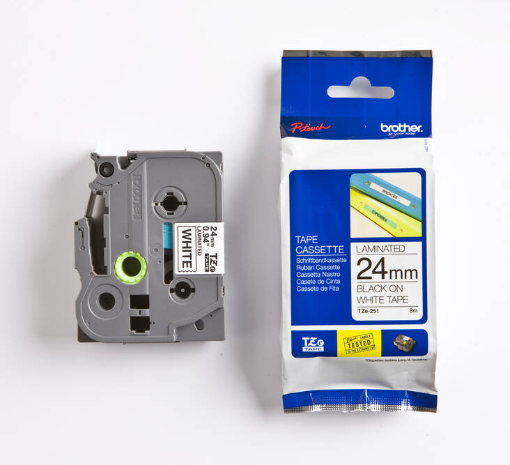 Tarranauha BROTHER 24mmx8m TZe-251 - Tarranauhat Brother - 125252 - 1