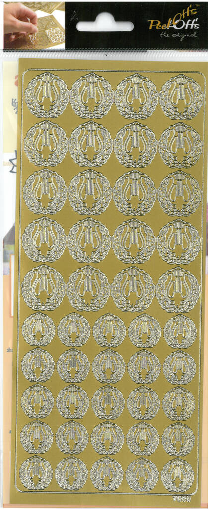 Ääriviivatarra lyyra - Tarrat ja tarrakirjat - 136002 - 1