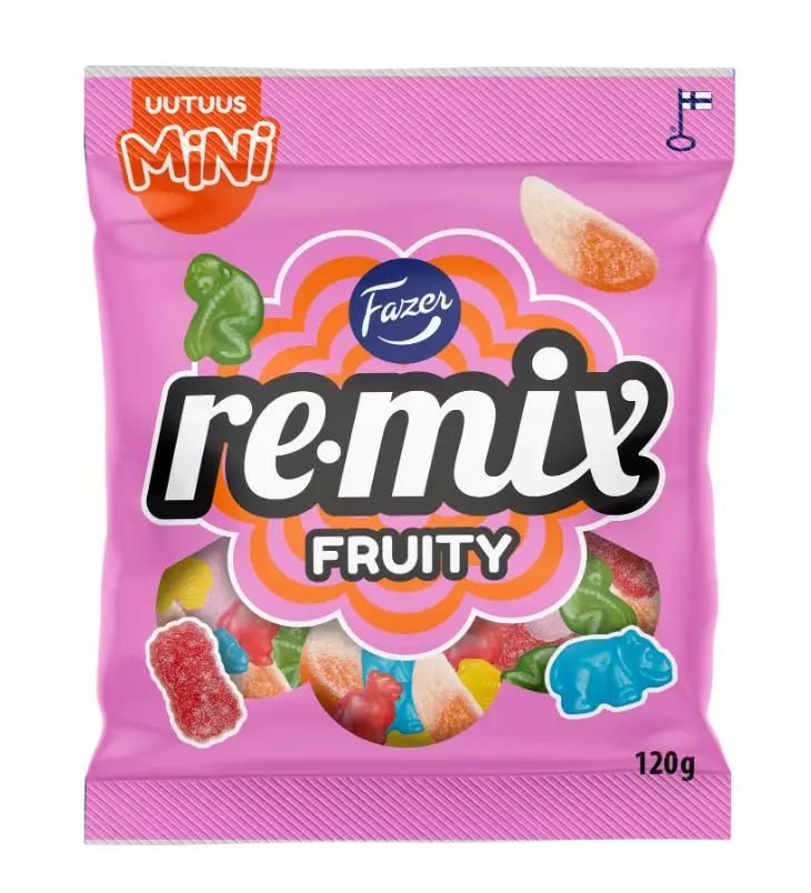 Remix Mini Fruity 120g FAZER - Makeiset - 189252 - 1